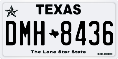 TX license plate DMH8436