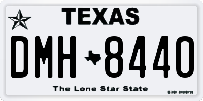 TX license plate DMH8440