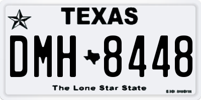 TX license plate DMH8448