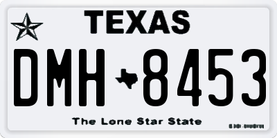 TX license plate DMH8453