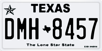 TX license plate DMH8457