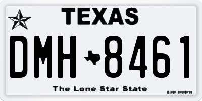 TX license plate DMH8461