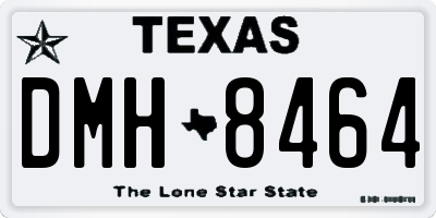 TX license plate DMH8464