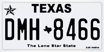 TX license plate DMH8466