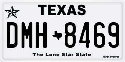 TX license plate DMH8469