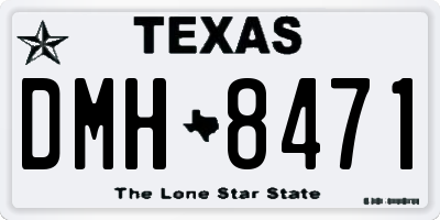 TX license plate DMH8471