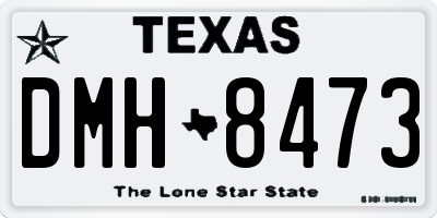 TX license plate DMH8473