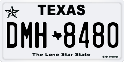 TX license plate DMH8480