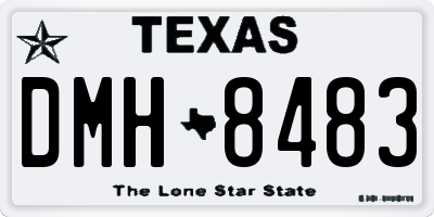 TX license plate DMH8483