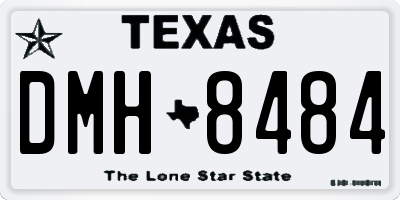 TX license plate DMH8484