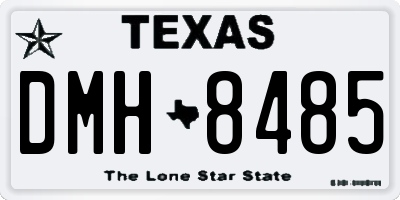 TX license plate DMH8485