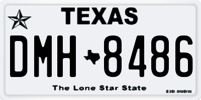 TX license plate DMH8486