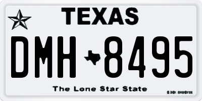 TX license plate DMH8495