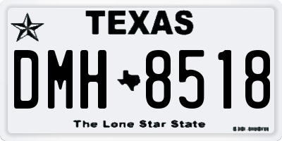 TX license plate DMH8518