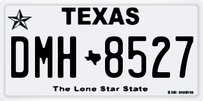 TX license plate DMH8527