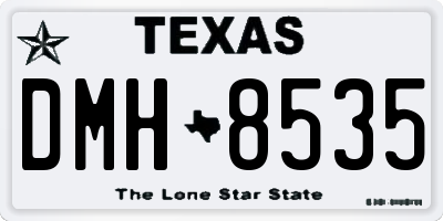 TX license plate DMH8535