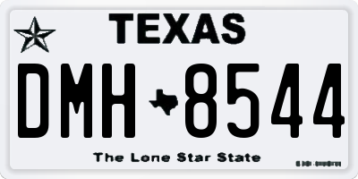 TX license plate DMH8544