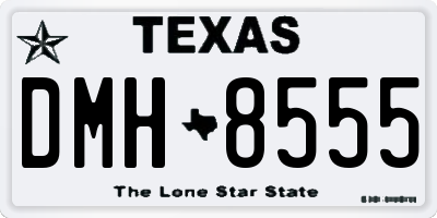 TX license plate DMH8555