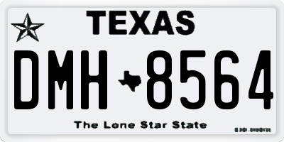 TX license plate DMH8564
