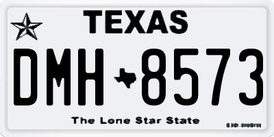 TX license plate DMH8573