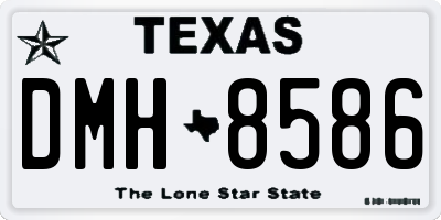 TX license plate DMH8586
