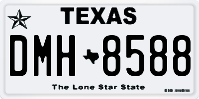 TX license plate DMH8588