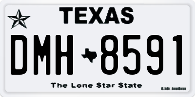 TX license plate DMH8591