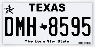 TX license plate DMH8595