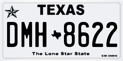 TX license plate DMH8622