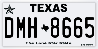 TX license plate DMH8665