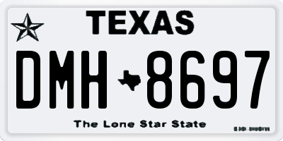 TX license plate DMH8697