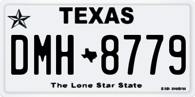 TX license plate DMH8779