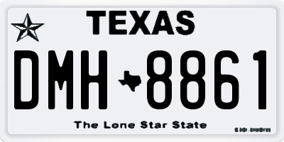 TX license plate DMH8861