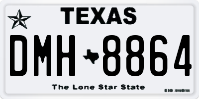 TX license plate DMH8864