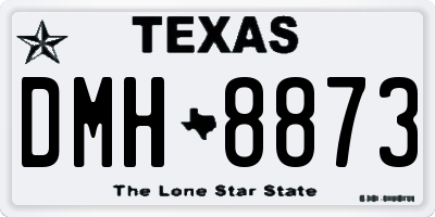 TX license plate DMH8873