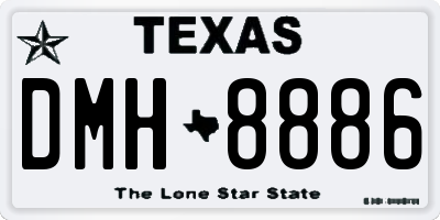 TX license plate DMH8886