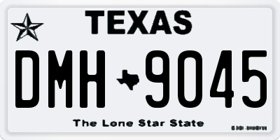 TX license plate DMH9045