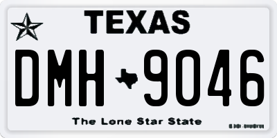 TX license plate DMH9046