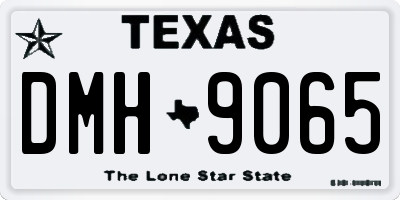 TX license plate DMH9065