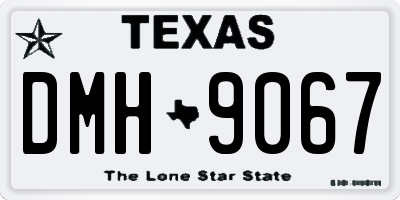 TX license plate DMH9067