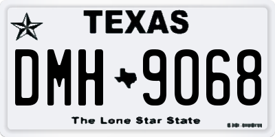 TX license plate DMH9068