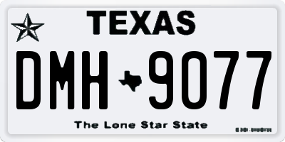TX license plate DMH9077