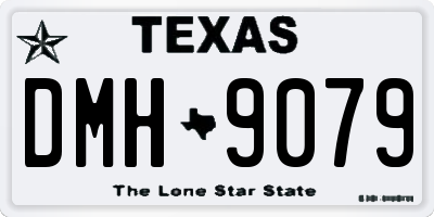 TX license plate DMH9079