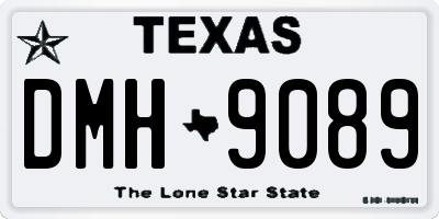 TX license plate DMH9089