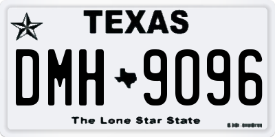 TX license plate DMH9096