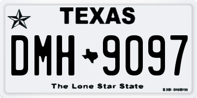 TX license plate DMH9097