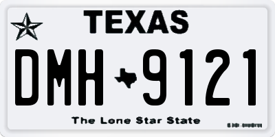 TX license plate DMH9121