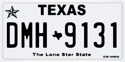 TX license plate DMH9131
