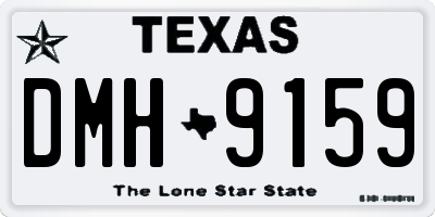 TX license plate DMH9159