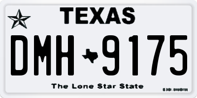 TX license plate DMH9175